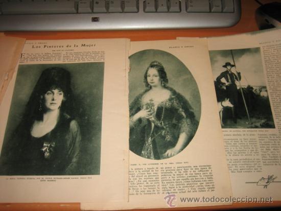 Sammeln von Zeitschriften und Zeitungen: LOS PINTORES DE LA MUJER LA REINA VICTORIA EUGENIA LA DUQUESA DE HOJAS REVISTA BLANCO Y NEGRO 1928