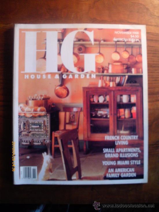 Coleccionismo de revistas y peri&oacute;dicos: HAUSE AND GARDEN  NOVIEMBRE 1988  edici&oacute;n americana.