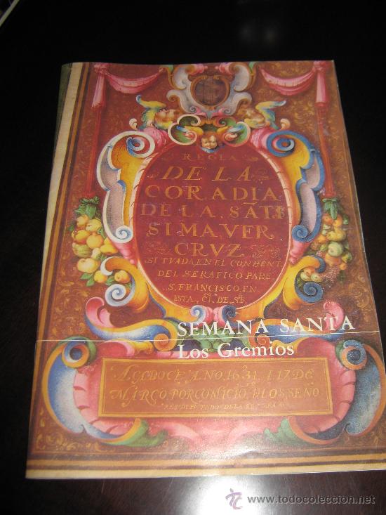 Coleccionismo de Revistas y Peri&oacute;dicos: SEMANA SANTA SEVILLA - REGLA DE LA COFRADIA DE LA SANTISIMA VERA CRUZ - EDITA CAJA SAN FERNANDO