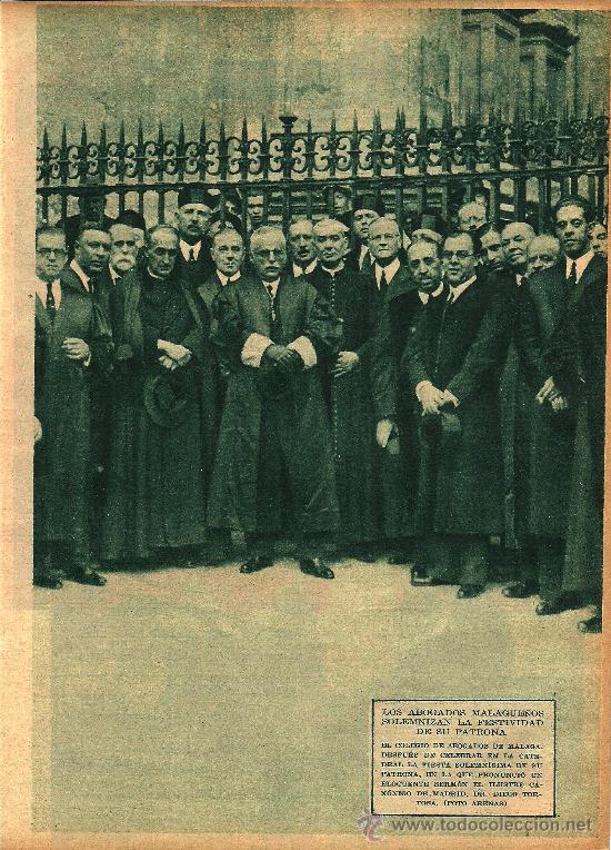 Coleccionismo de revistas y peri&oacute;dicos: * M&Aacute;LAGA * Fiesta de la patrona de los abogados y serm&oacute;n de Diego Tortosa- 1932