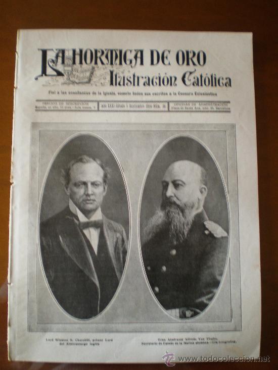 Coleccionismo de revistas y peri&oacute;dicos: LA HORMIGA DE ORO N&ordm; 36 (05/09/14) GIBRALTAR VALENCIA LA GARRIGA ROYLA NAVY TEMPLO LOVAINA