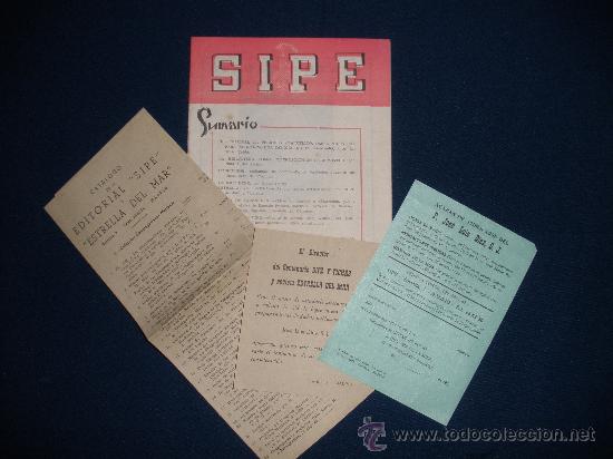 Coleccionismo de Revistas y Peri&oacute;dicos: Cartelera SIPE y publicidad de la revista.A&ntilde;o 1955.
