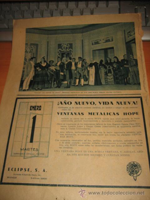 Coleccionismo de Revistas y Peri&oacute;dicos: PUBLICIDAD VENTANAS METALICAS HOPE ECLIPSE S.A  HOJA REVISTA ABC DICIEMBRE 1934