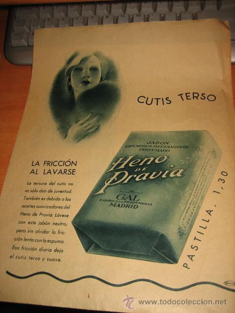 Coleccionismo de Revistas y Peri&oacute;dicos: PUBLICIDAD HENO DE PRAVIA MADRID HOJA REVISTA ABC DICIEMBRE 1934