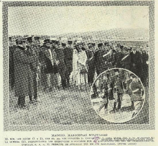 Collezionismo di Riviste e Giornali: * MADRID * Maniobras militares del Regimiento del Rey en Guadarrama - 1920