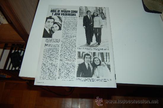 Collection Magazines and Newspapers: MARIAN CONDE y JUAN VALDERRAMA SE CASAN. Reportaje de los a&ntilde;os 70