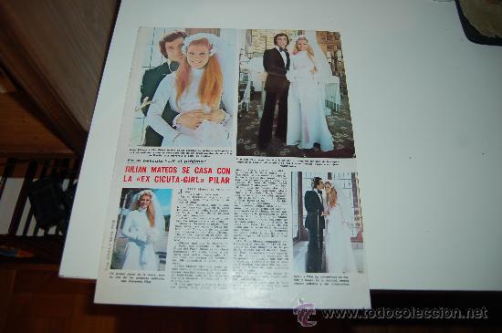 Collection Magazines and Newspapers: UN, DOS, TRES...: Reportaje gr&aacute;fico de la ex-azafata PILAR P&Eacute;REZ. A&ntilde;os 70