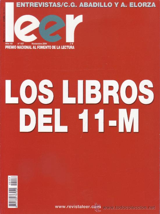 Coleccionismo de revistas y peri&oacute;dicos: Revista Leer. N&uacute;mero 157 - Noviembre 2004