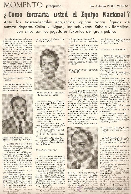 Collection Magazines and Newspapers: REVISTA MOMENTO NOVIEMBRE 1955