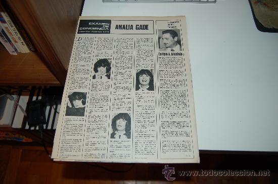 Collection Magazines and Newspapers: ANAL&Iacute;A GAD&Eacute;: Entrevista ilustrada de 1967