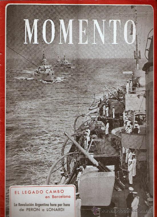 Coleccionismo de revistas y peri&oacute;dicos: REVISTA MOMENTO OCTUBRE 1955