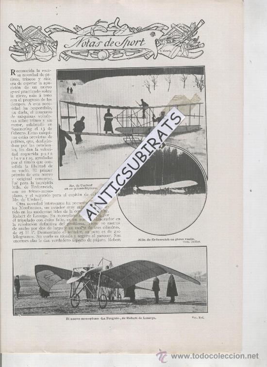 Collezionismo di Riviste e Giornali: REVISTA 1910 CALDAS DE REYES UMIA MONOPLANO LA FREGATE LESSEPS BLERIOT EGIPTO MERCADO DE ASTORGA