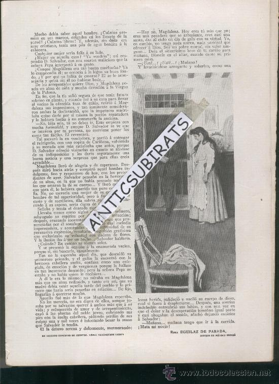 Sammeln von Zeitschriften und Zeitungen: REVISTA 1910 ROSA EGUILAZ DE PARADA CONDESA D' ARMONVILLE TOMAS LUCE&Ntilde;O LUENGO CECILIO PLA F. SANCHA