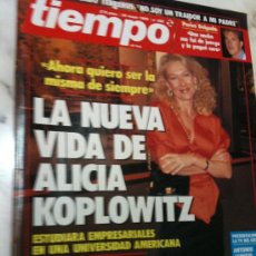 Coleccionismo de Revistas y Periódicos: TIEMPO Nº 368 22/5/1989 LA NUEVA VIDA DE ALICIA KOPLOWITZ-PERICO DELGADO-NICOLAS REDONDO