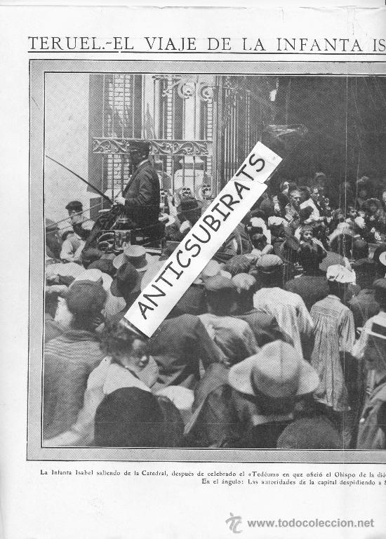 Collezionismo di Riviste e Giornali: REVISTA 1912 REINA EN TERUEL OZONO HIELO SABADELL BARBERA SANT VICEN&Ccedil; DE CALDERS FORESTALES D LERIDA
