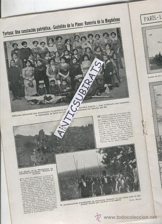 Collezionismo di Riviste e Giornali: REVISTA 1912 CASTELLON DE LA PLANA ESQUI EN NAVACERRADA TORTOSA SEVERINI CUBISMO FUTORISMO MONACO