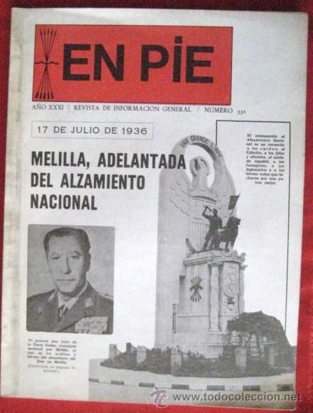 Sammeln von Zeitschriften und Zeitungen: REVISTA DE FALANGE. EN PIE .N&ordm; 331. 1973.  ENVIO GRATIS&iexcl;&iexcl;&iexcl;