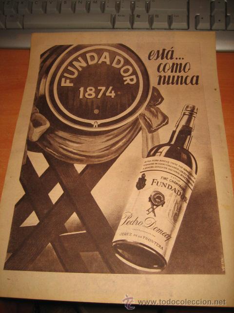 Collection Magazines and Newspapers: PUBLICIDAD FUNDADOR 1874  HOJA DE REVISTA 7 FLECHAS 1955
