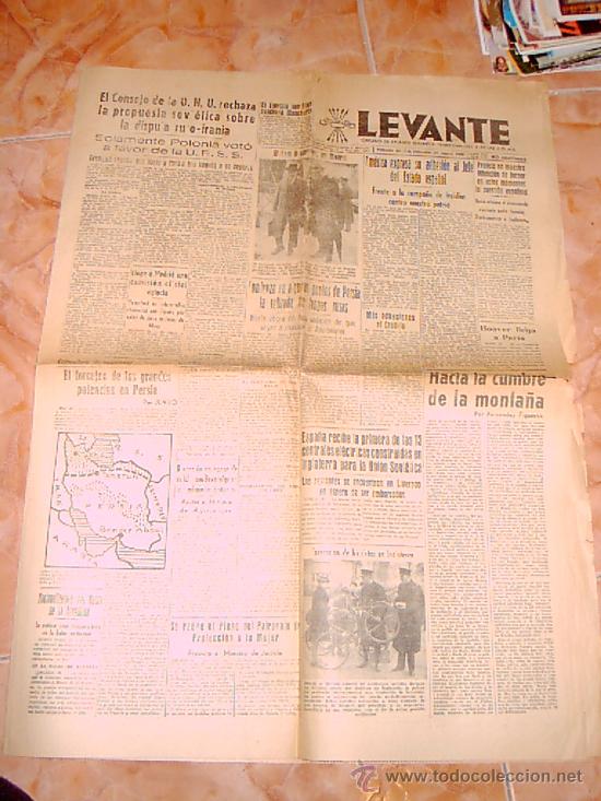 Coleccionismo de Revistas y Peri&oacute;dicos: Levante de 27 de Marzo de 1946