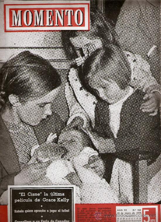 Coleccionismo de revistas y peri&oacute;dicos: REVISTA MOMENTO MAYO DE 1956 N&ordm; 269