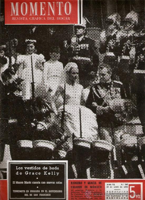 Coleccionismo de revistas y peri&oacute;dicos: REVISTA MOMENTO ABRIL DE 1956 N&ordm; 267