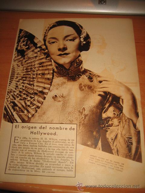 Coleccionismo de revistas y peri&oacute;dicos: ACTRIZ HELEN HAYES HOJA DE REVISTA BLANCO Y NEGRO 1933