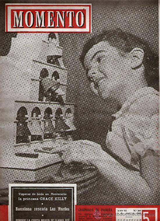 Coleccionismo de revistas y peri&oacute;dicos: REVISTA MOMENTO N&ordm; 264 ABRIL DE 1956