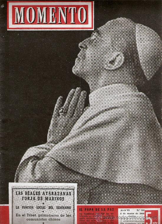Coleccionismo de revistas y peri&oacute;dicos: REVISTA MOMENTO N&ordm; 260  MARZO DE 1956