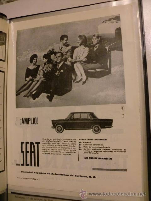 Coleccionismo de revistas y peri&oacute;dicos: SEAT 1500 publicidad original a&ntilde;os 60 ( 3 anuncios)