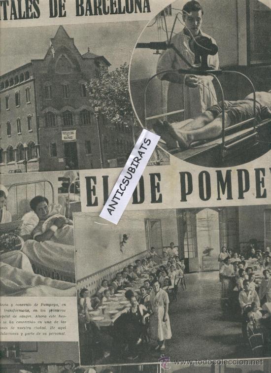 Coleccionismo de revistas y peri&oacute;dicos: LA VANGUARDIA.A&Ntilde;O 1936.HOSPITAL DE POMPEYA.BARCELONA.ENFERMERAS.BANDA MUNICIPAL DE MUSICA.MILICIANA.