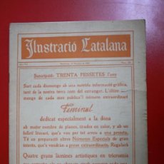 Coleccionismo de Revistas y Periódicos: ANTIGUA PUBLICACIÓN ILUSTRACIO CATALANA AÑO VII Nº 331 - 10 OCTUBRE 1909- CLUB NATACION BARCELONA