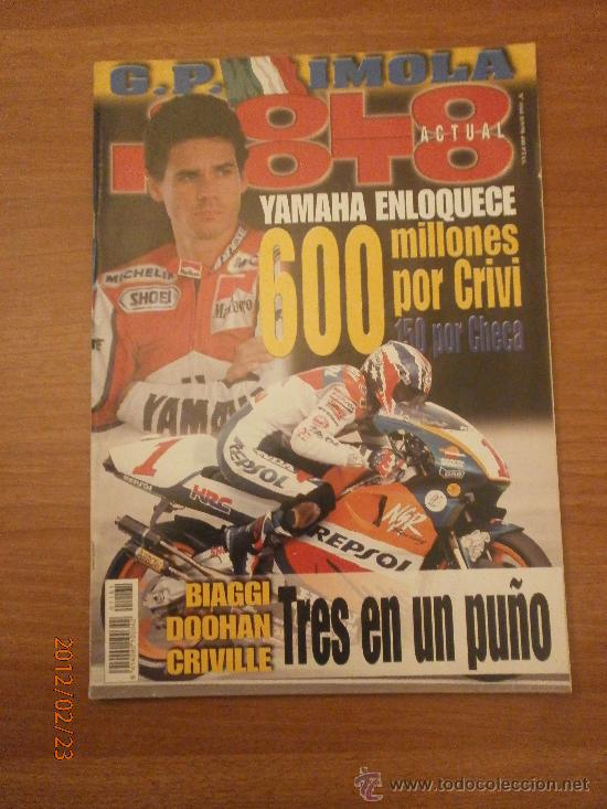 Coleccionismo de revistas y peri&oacute;dicos: REVISTA SOLO MOTO, N&ordm; 1161- 8-9-98 -YAMAHA ENLOQUECE 600 MILLONES POR CRIVI