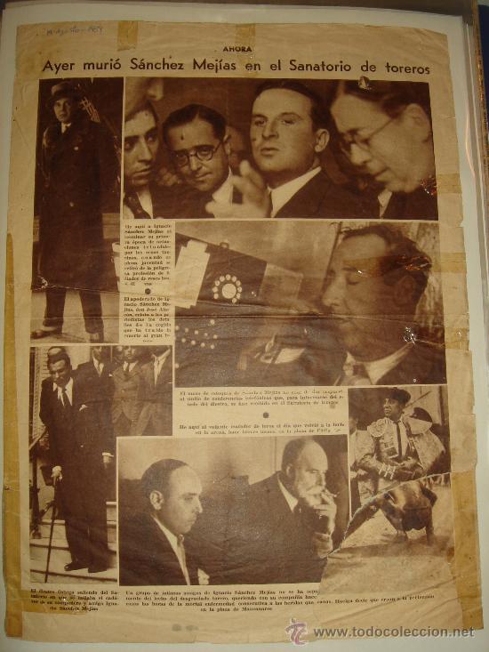 Collectionnisme de Revues et Journaux: Muerte del torero S&aacute;nchez Mej&iacute;as y del infante Don Gonzalo (14-08-1934)