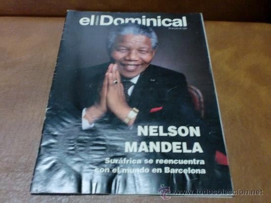 Sammeln von Zeitschriften und Zeitungen: Rev DOMINICAL NELSON MANDELA 7/92 Amplio Rptje.Gueto de Alexandra-Soweto,Ruanda,Boston,McLaren F-1