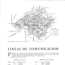Coleccionismo de Revistas y Periódicos: ANUNCIO LINEAS DE COMUNICACION MARITIMA DESDE MALLORCA (ISLAS BALEARES). PUBLICIDAD 