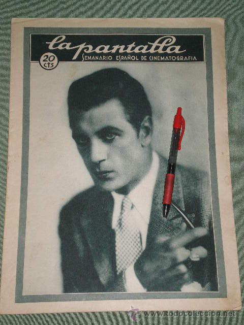 Coleccionismo de Revistas y Peri&oacute;dicos: GARY COOPER -- 1&ordf; PORTADA ESPA&Ntilde;OLA ---- Revista PANTALLA 1928