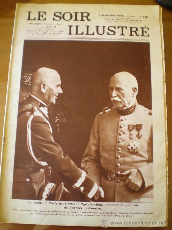Collectionnisme de Revues et Journaux: LE SOIR ILLUSTRE N&ordm; 446 (05/09/36) GUERRA CIVIL IRUN BALEARES PALMA MALLORCA BURGOS MOLA FRANCO