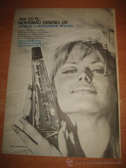 Coleccionismo de Revistas y Peri&oacute;dicos: PUBLICIDAD PUBLICIDAD AGUA LAVANDA PUIG  HOJA REVISTA SELECCIONES READERS DIGEST 1966