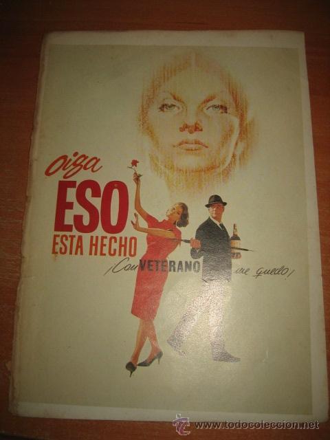 Coleccionismo de Revistas y Peri&oacute;dicos: PUBLICIDAD BRANDY VETERANO   HOJA REVISTA SELECCIONES READERS DIGEST 1966