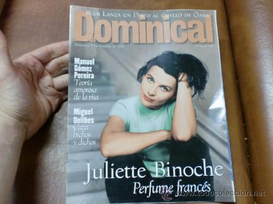 Coleccionismo de Revistas y Peri&oacute;dicos: Rev DOMINICAL 2/97JULIETTE BINOCHE / Amplio Rptje MIGUEL DELIBES, Athina ROUSELL.BRUR,