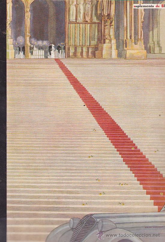 Coleccionismo de revistas y peri&oacute;dicos: REVISTA LA BODA SUPLEMENTO BLANCO Y NEGRO N&ordm; 15 PORTADA SAINZ DE TEJADA Y DIBUJO INTERIOR DEL MISMO