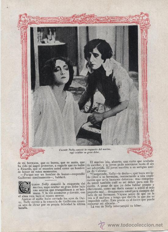 Coleccionismo de Revistas y Peri&oacute;dicos: * CINE * LYDA BORELLI * Un drama en la noche, pel&iacute;cula de la Casa Cines de Roma - 1919