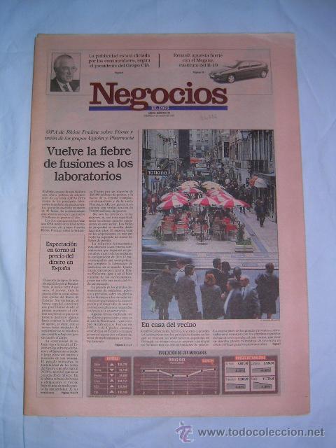 Collezionismo di Riviste e Giornali: NEGOCIOS &middot; FUSIONES FARMACEUTICAS&middot; CIA&middot; GAMESA&middot; REPSOL&middot; CONSTRUCTORAS&middot; EL JUEGO EN VENEZUELA&middot; FOKKER