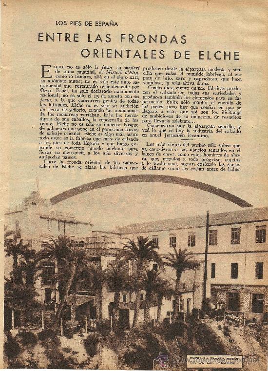 Collection Magazines and Newspapers: * ELX * Entre las frondas orientales de Elche - 1932