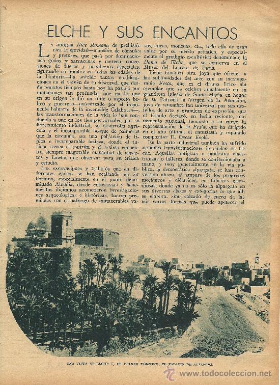 Collection Magazines and Newspapers: * ELX * Elche y sus encantos / por U.D.A. - 1932