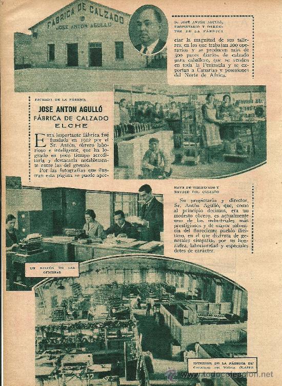 Collection Magazines and Newspapers: * ELCHE, ELX * Publicidad f&aacute;brica de calzado Jos&eacute; Ant&oacute;n Agull&oacute; - 1932