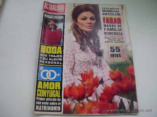 Coleccionismo de Revistas y Peri&oacute;dicos: LA ACTUALIDAD ESPA&Ntilde;OLA (21-05-1.970) - FARAH DIBA - MARISA MEDINA - TALAVERA (JOSELITO)