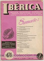 Coleccionismo de revistas y peri&oacute;dicos: Ib&eacute;rica. Revista Ilustrada. 15 de abril de 1962