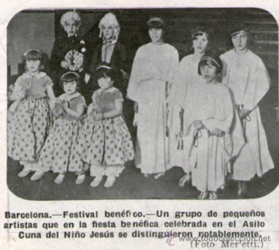 Coleccionismo de revistas y peri&oacute;dicos: BARCELONA ASILO CUNA DEL NI&Ntilde;O JESUS. A&Ntilde;O: 1930. FOTO DE REVISTA. FOTO: MERLETTI