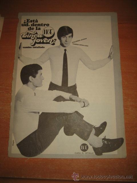 Coleccionismo de Revistas y Peri&oacute;dicos: PUBLICIDAD  CAMISAS IKE HOJA DE REVISTA READERS DIGEST 1968